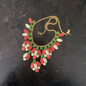 Pink Green Gold Kate Spade Statement Necklace